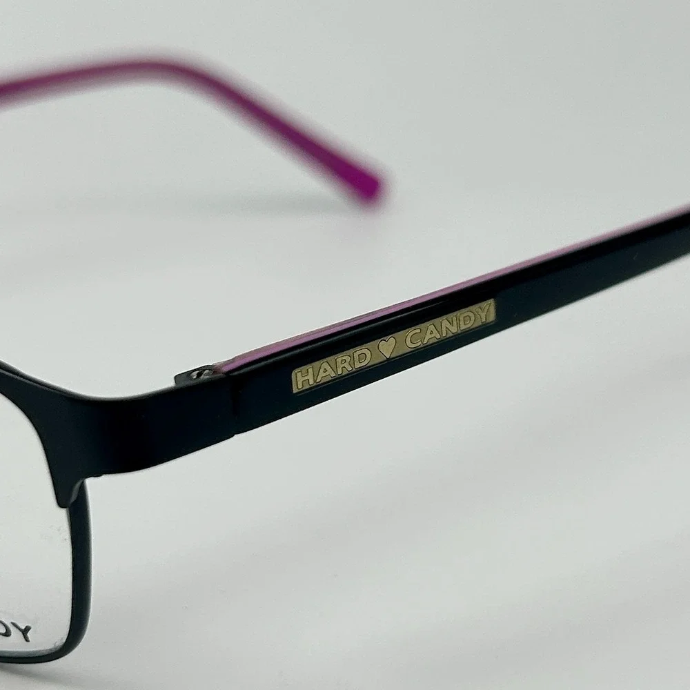 Hard Candy HC22 MBLK Women Eyeglasses Frame Black Plastic Full Rim 52-15-140 mm